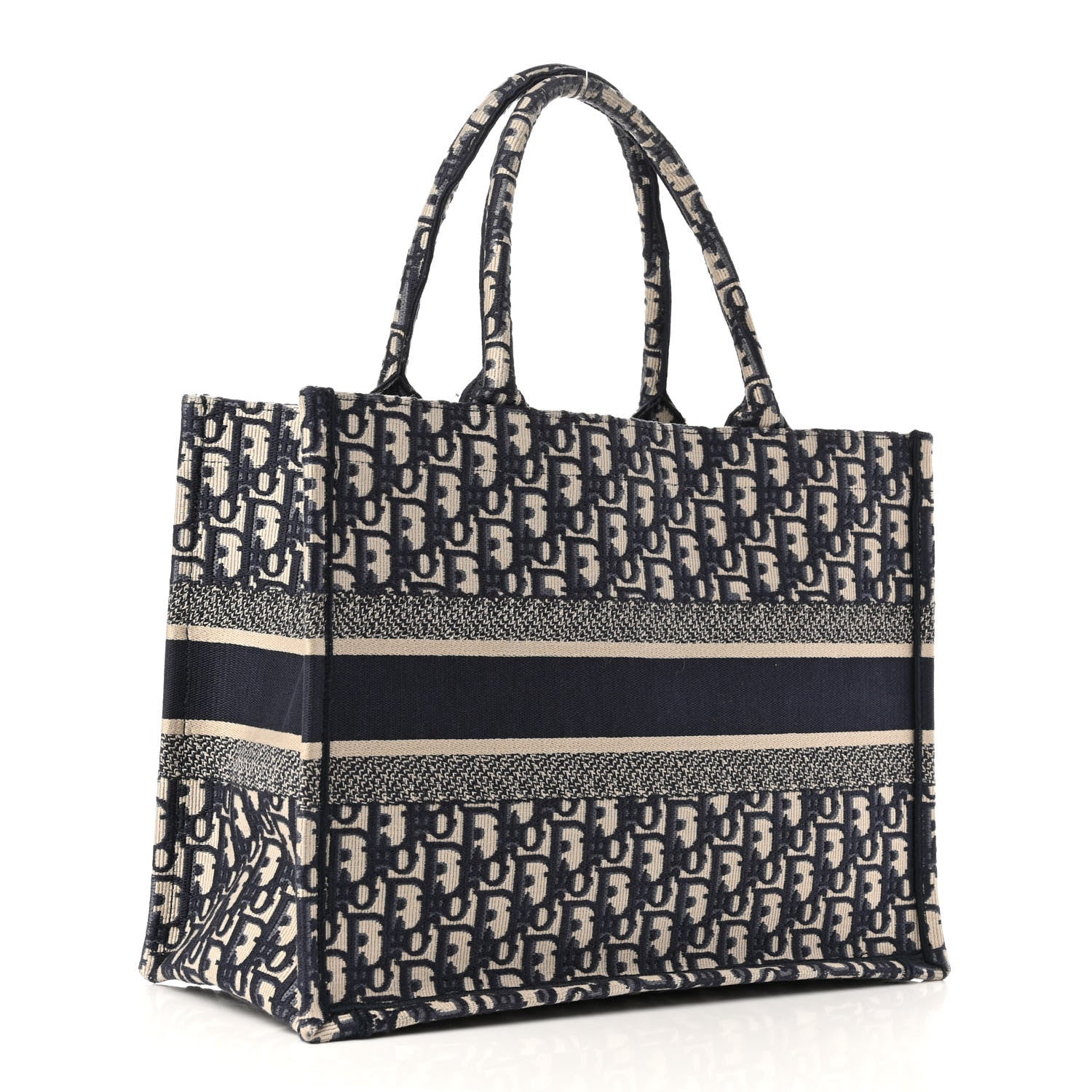 Christian Dior Oblique Medium Book Tote Blue Multicolor 3 of 10