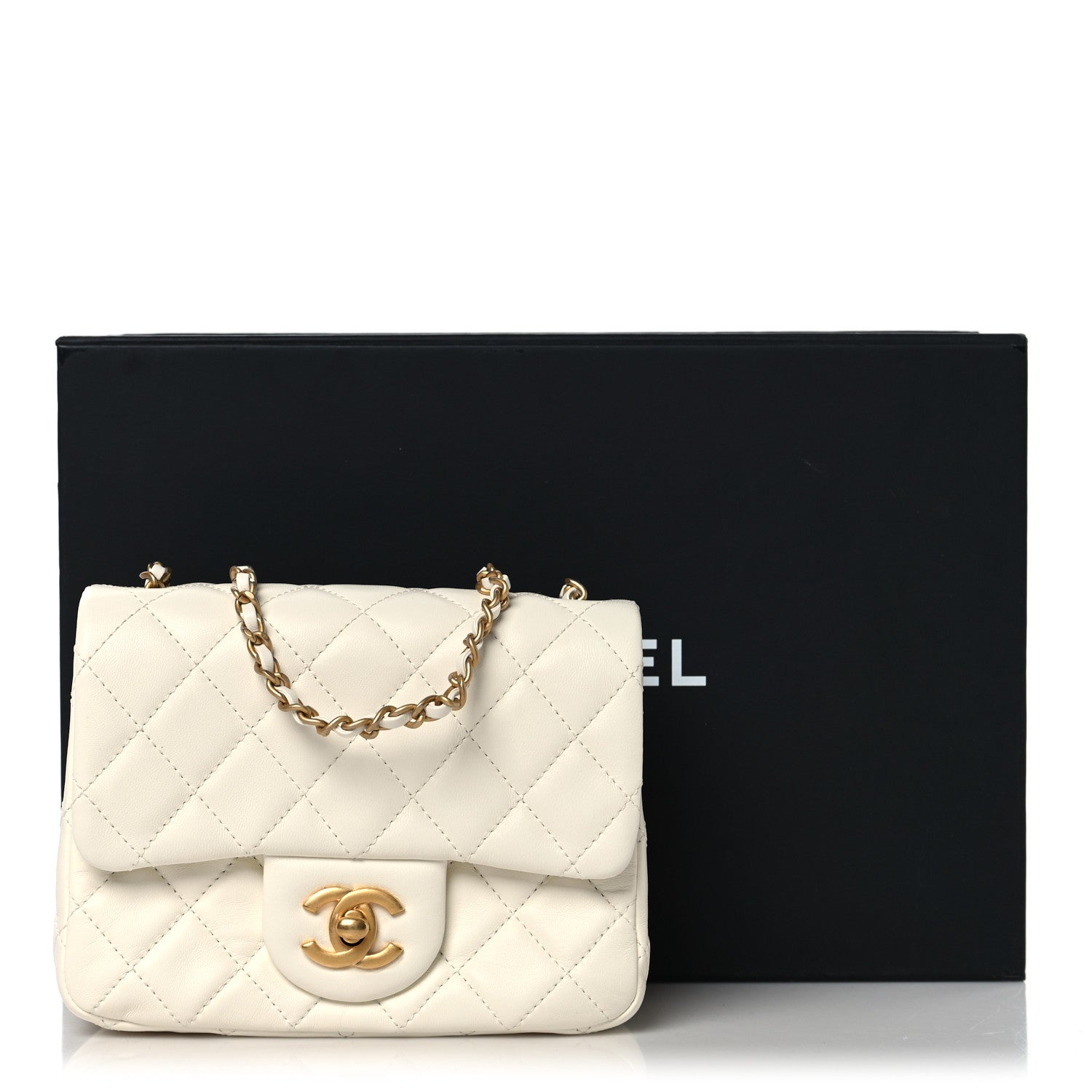 Chanel Lambskin Quilted Mini Pearl Crush Flap White 1776958