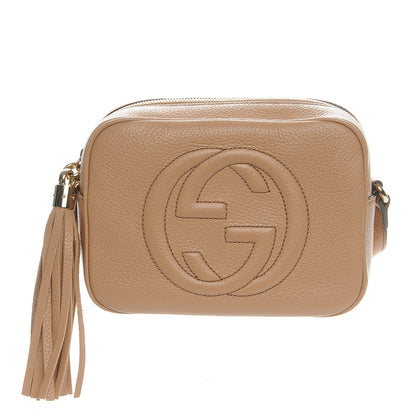 Gucci Pebbled Calfskin Small Soho Disco Bag Rose Beige 1 of 7