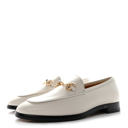 Gucci Malaga Kid 70 Crystal Horsebit Womens Jordaan Loafers 36.5 Mystic White 3 of 9