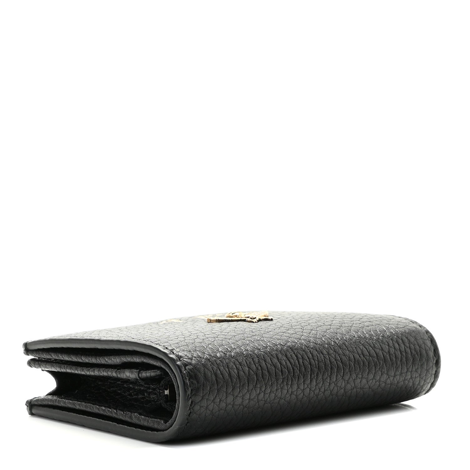 Gucci Pebbled Calfskin Animalier Card Case Black 10 of 20
