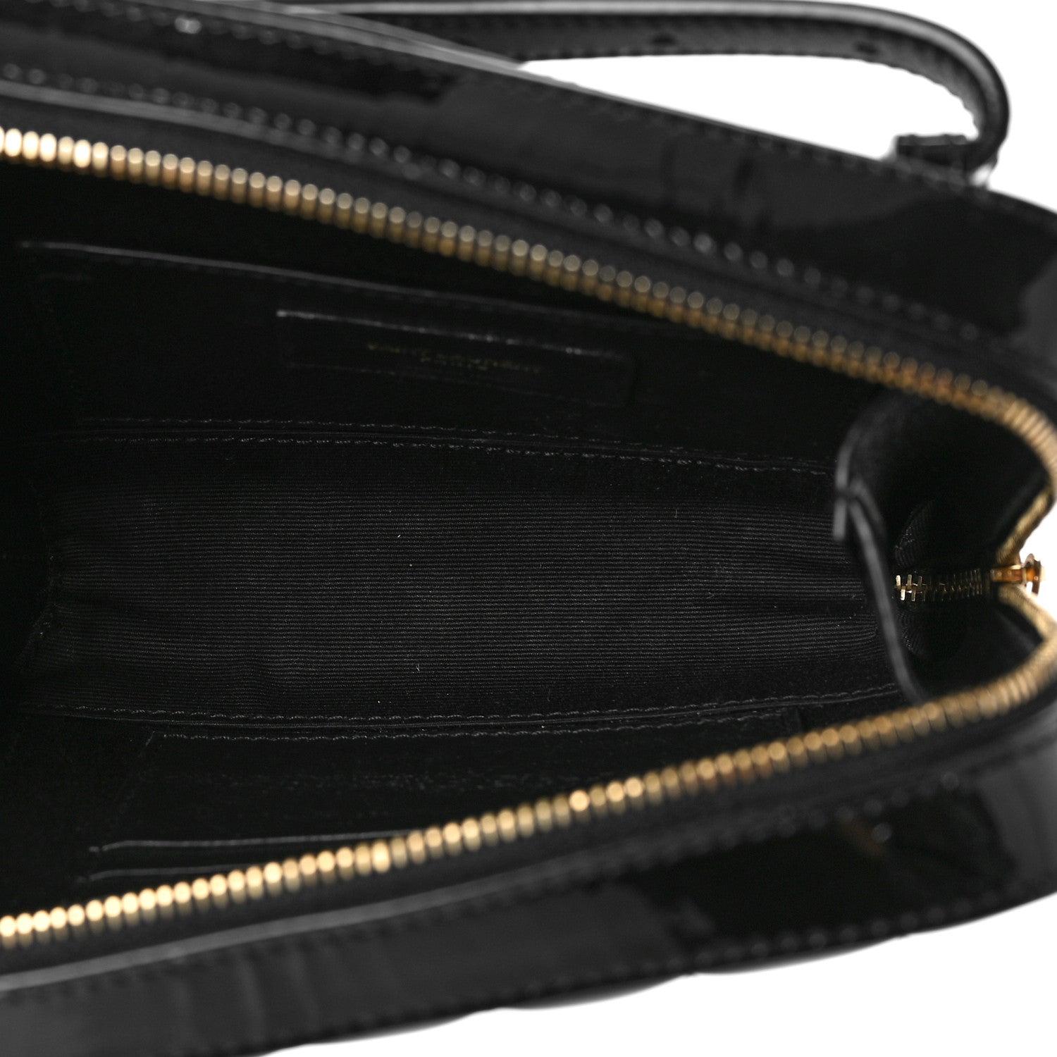 Saint Laurent Patent Matelasse Vicky Monogram Belt Bag Black 5 of 9