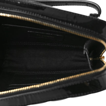 Saint Laurent Patent Matelasse Vicky Monogram Belt Bag Black 5 of 9