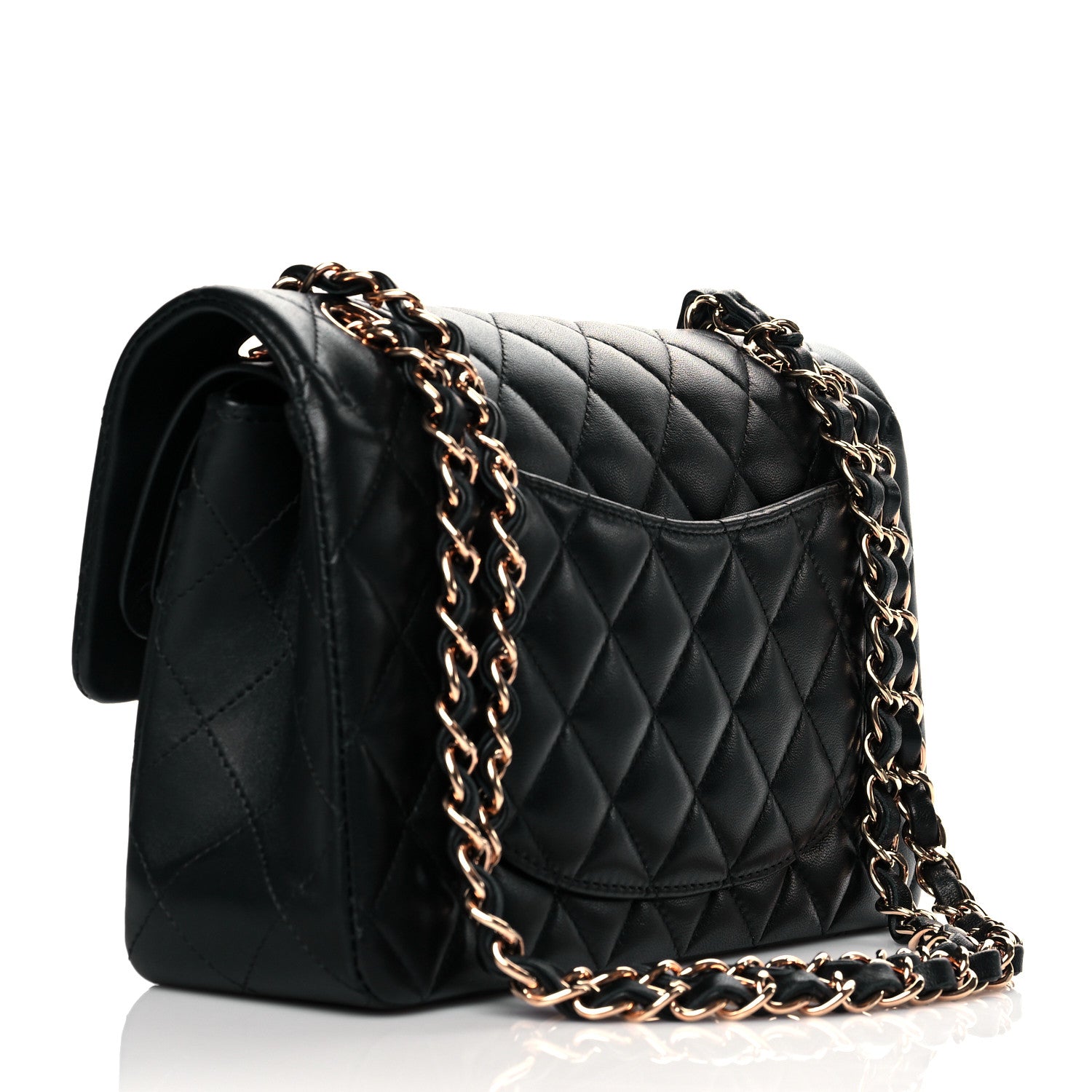Chanel Lambskin Quilted Small Double Flap Black 3 of 12