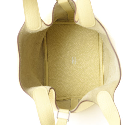 Hermes Taurillon Clemence Picotin Lock 18 PM Jaune Poussin 4 of 10