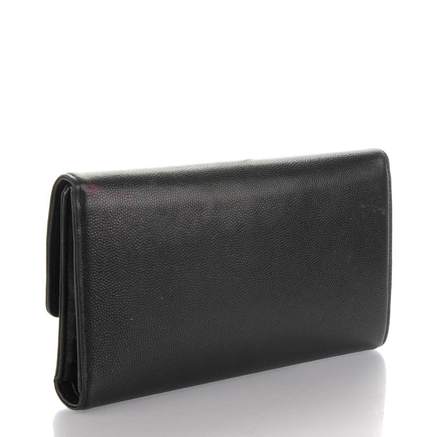 Caviar Sevruga Long Flap Wallet Black