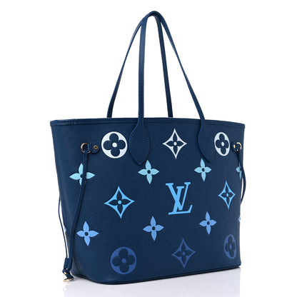 Louis Vuitton Empreinte Monogram Giant Neverfull MM Degrade Bleu 4 of 10