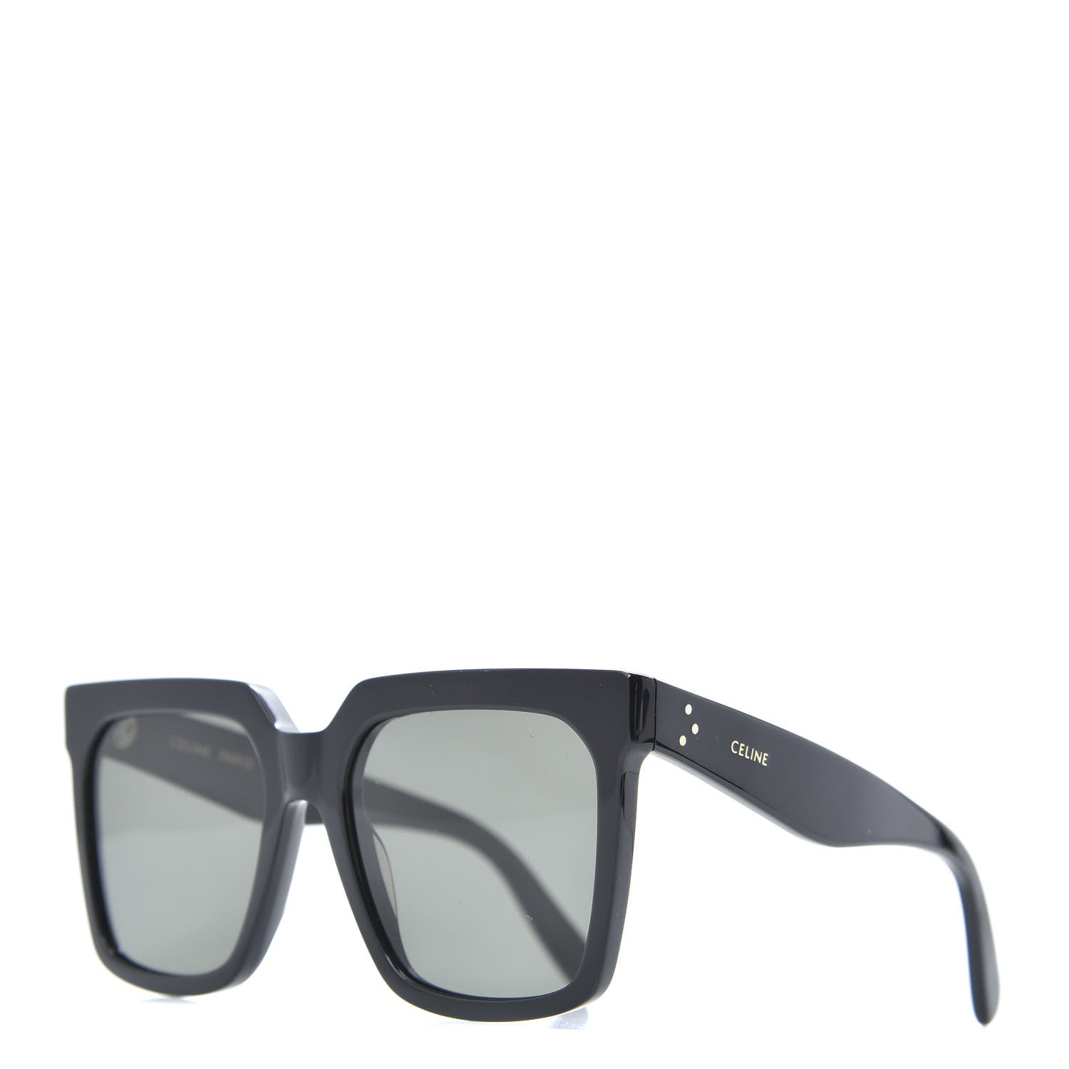 Celine Acetate Polarized Oversized Sunglasses CL4055IN Black 1 of 6