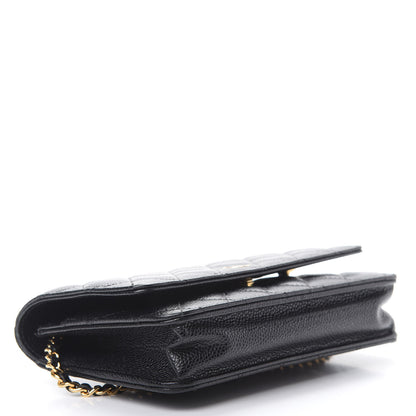 Chanel Caviar Quilted Wallet On Chain WOC Black 4 of 13