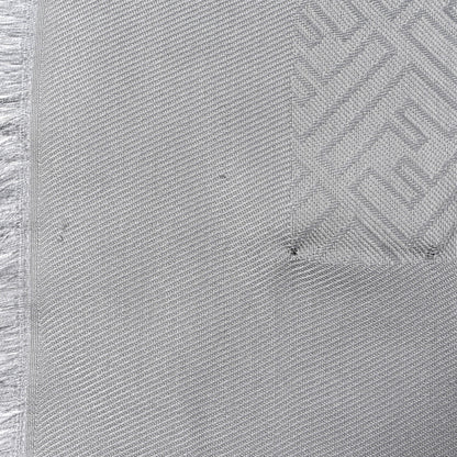 Fendi Silk Wool FF Shawl Grey 4 of 4