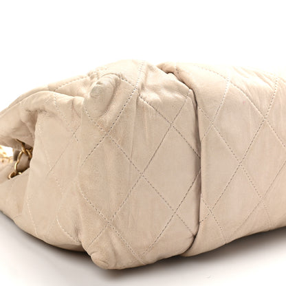 Chanel Iridescent Calfskin Large Chic Quilt Flap Grey 9 of 10