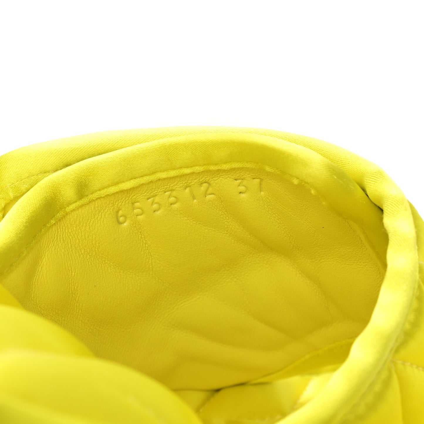 Satin Quilted Home 80mm Sandals 37 Lime