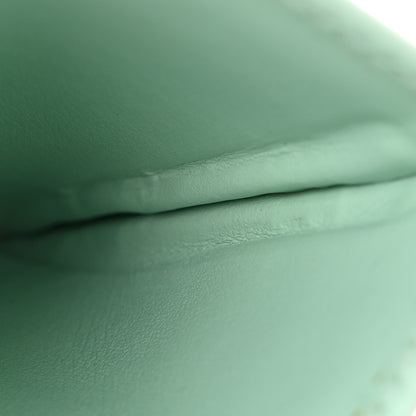Gucci Calfskin Matelasse GG Marmont Card Holder Water Green 7 of 14