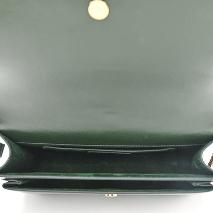 Saint Laurent Calfskin Medium Monogram Sunset New Vert Fonce 5 of 11