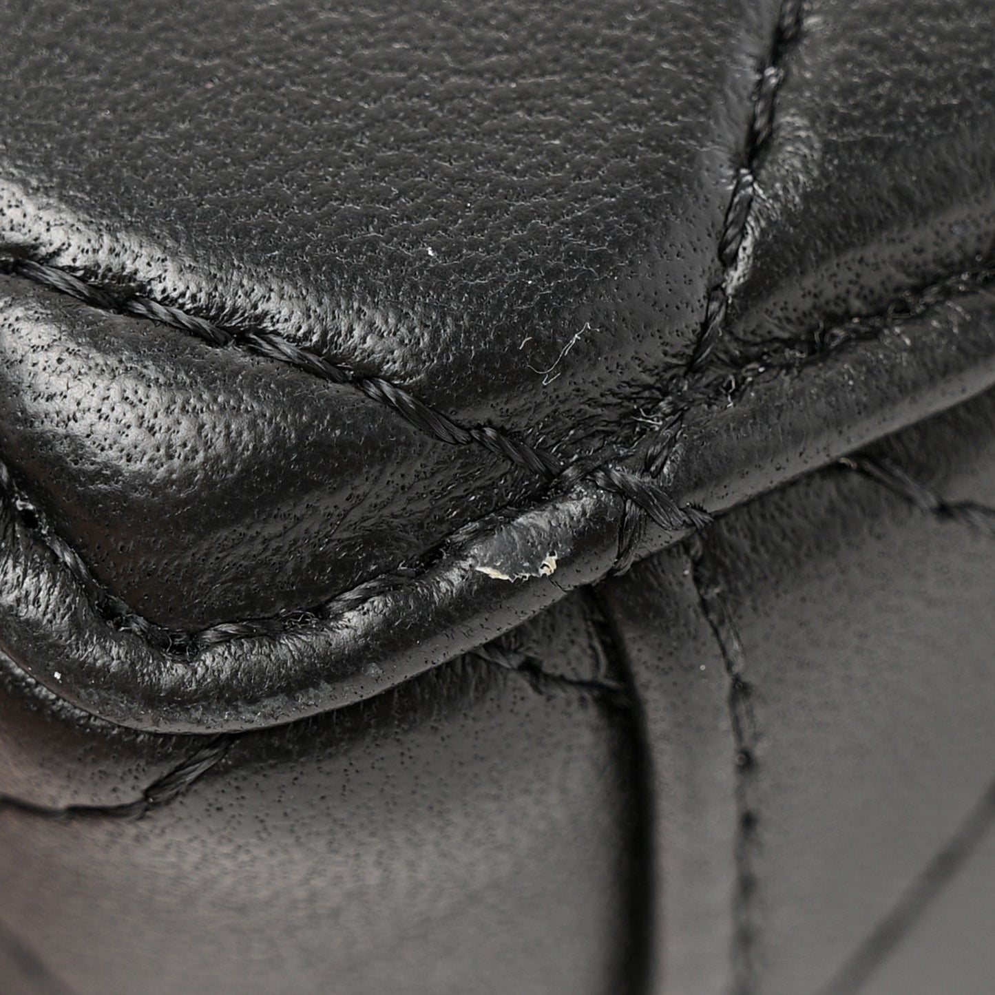 Lambskin Quilted Coco Click Bag Black