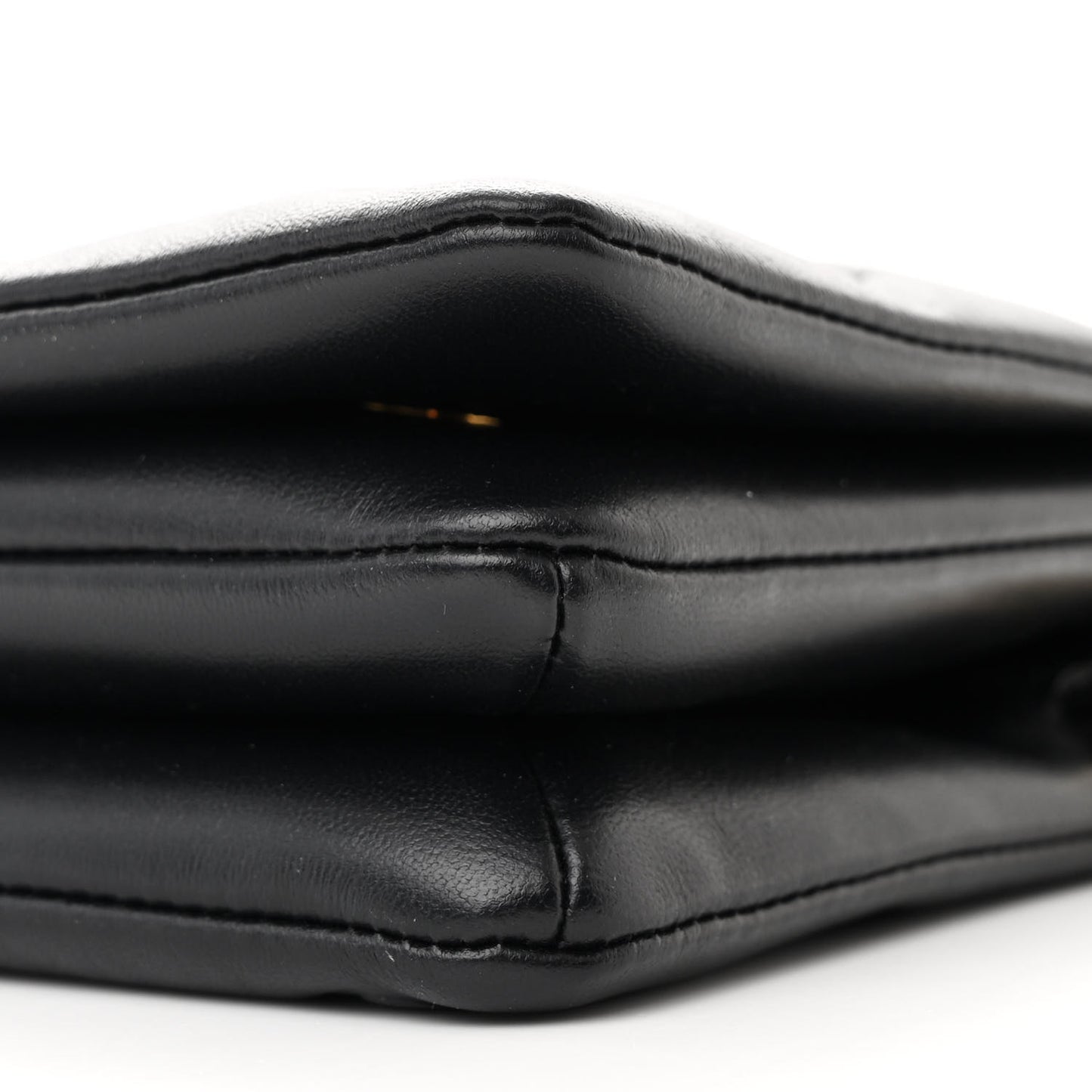 Lambskin Embossed Monogram Pochette Coussin Black