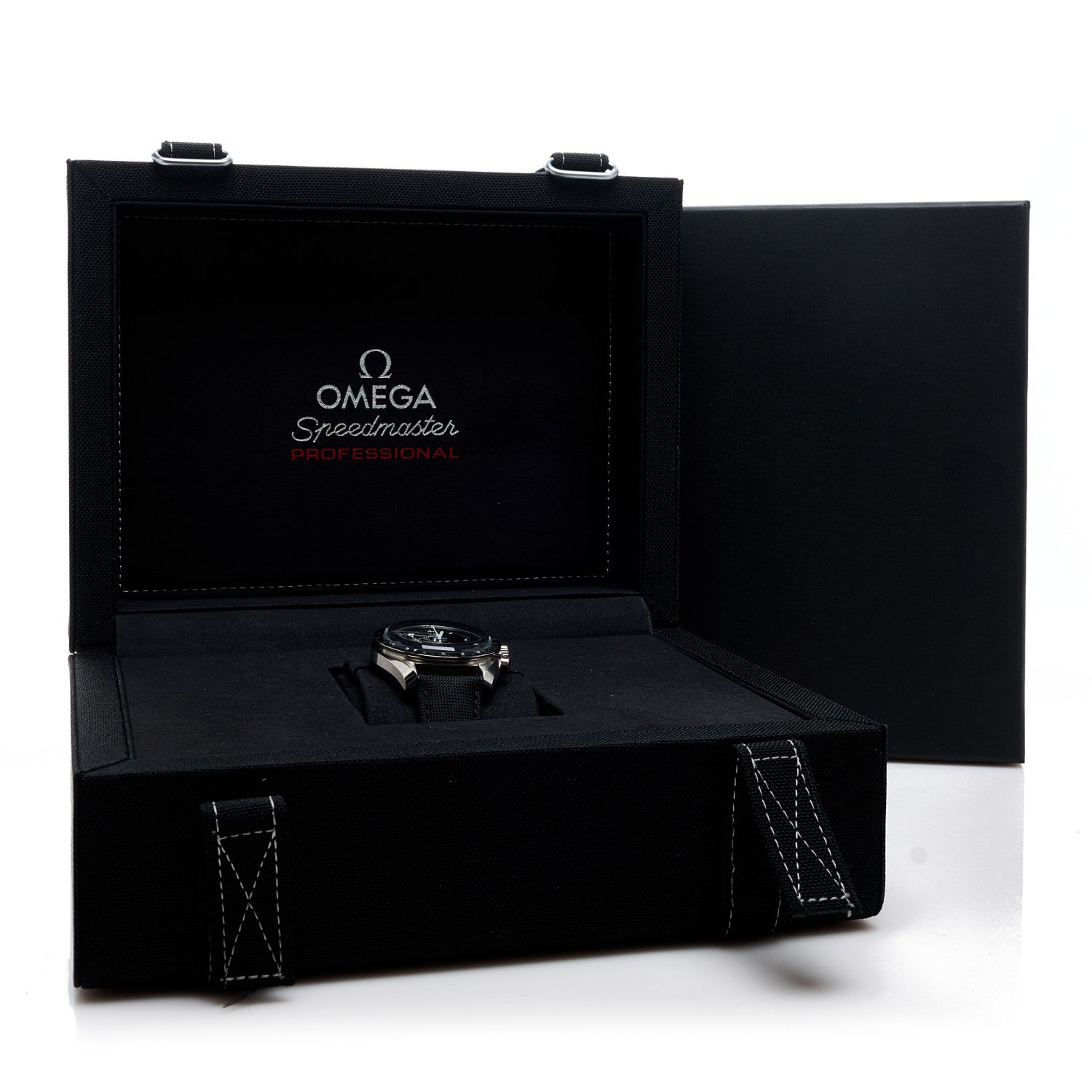 Omega Stainless Steel Fabric 42mm Speedmaster Moonwatch Professional Chronograph Manual Winding Watch Black 310.32.42.50.01.001 5 of 5