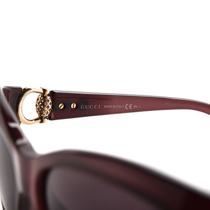 Gucci Horsebit Sunglasses 3711/S Burgundy 5 of 8