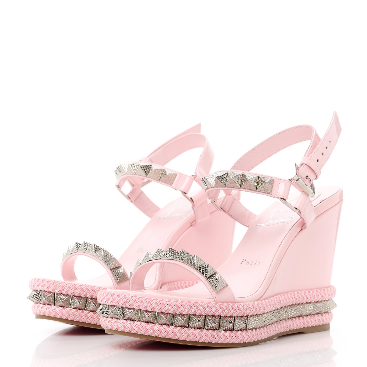 Patent Pyraclou 110 Wedge Sandals 38 Poupee