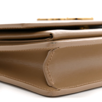 Saint Laurent Calfskin Monogram Sunset Chain Wallet  Dark Toffee 9 of 12