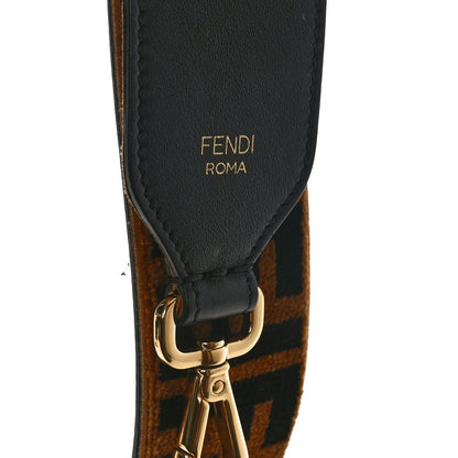 Fendi Velvet Tapestry FF Strap You Tobacco 3 of 3