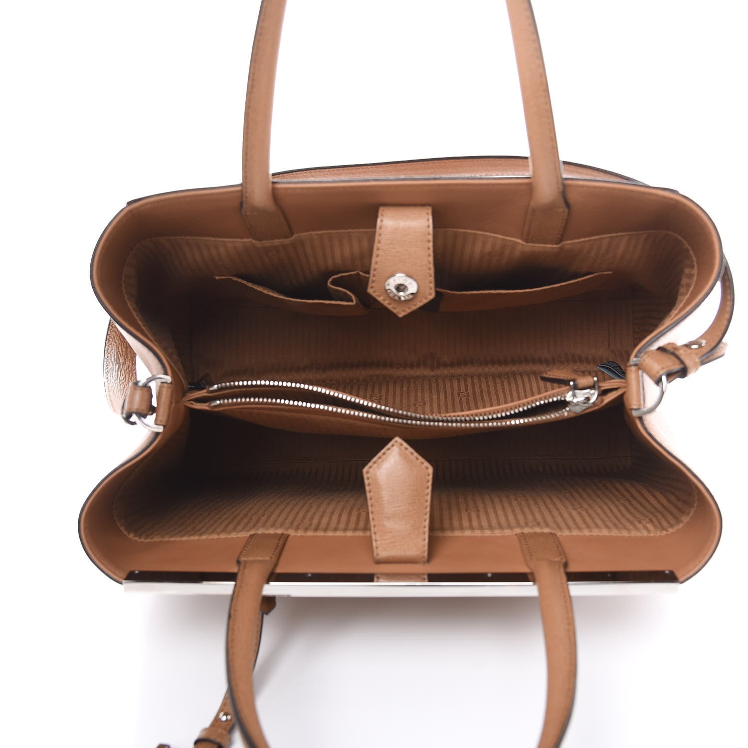 Fendi Vitello Elite Regular 2Jours Tote Orzo 5 of 10