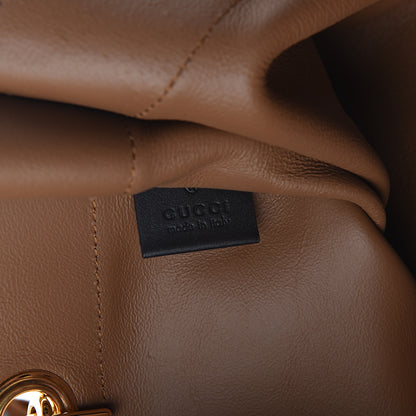 Gucci Suede Patent Large Rajah Chain Tote Nocciola Black 5 of 8