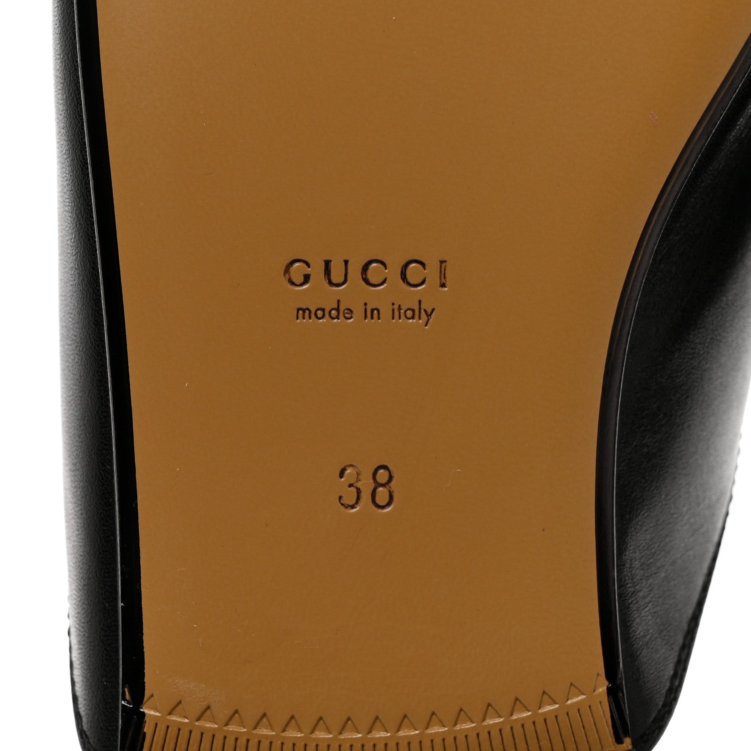 Gucci Calfskin Womens Princetown Slippers 38 Black 8 of 9