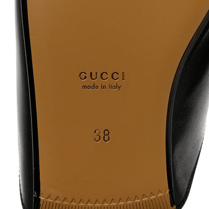 Gucci Calfskin Womens Princetown Slippers 38 Black 8 of 9
