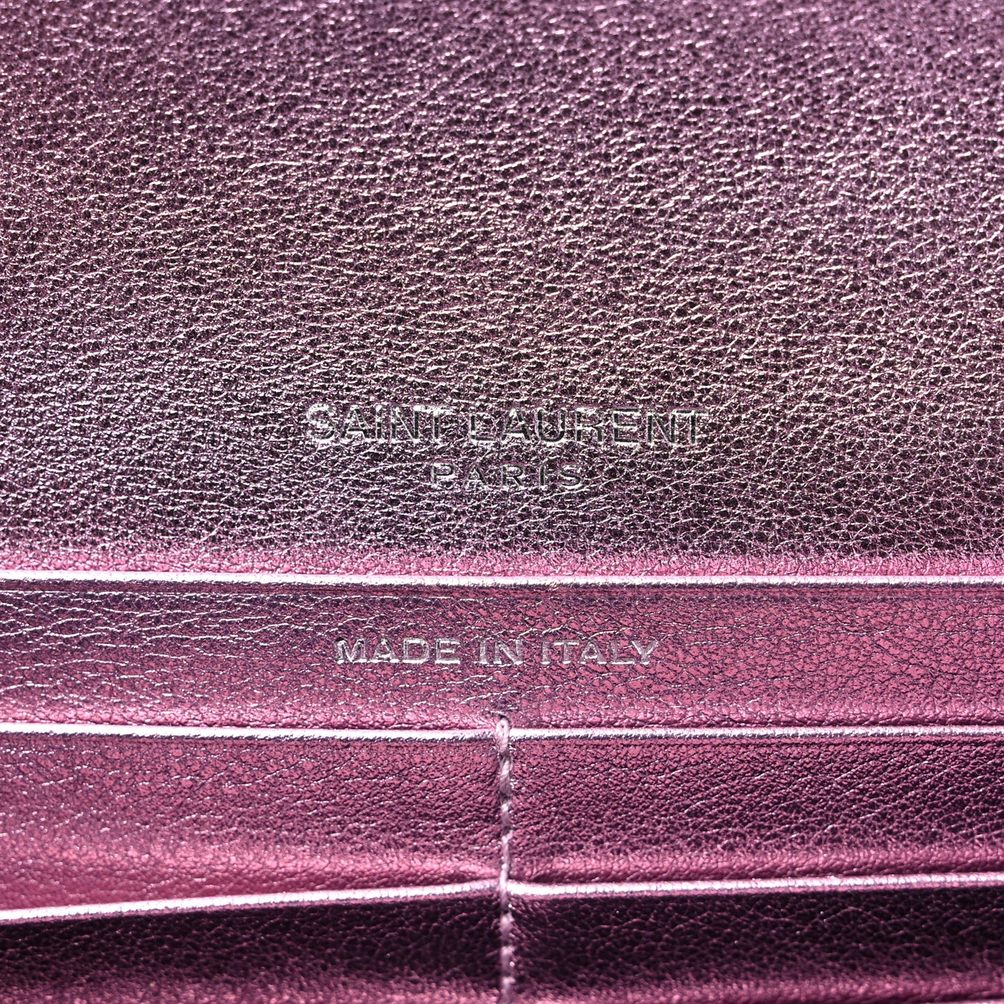 Metallic Calfskin Classic Monogram Cassandre Wallet New Azalea