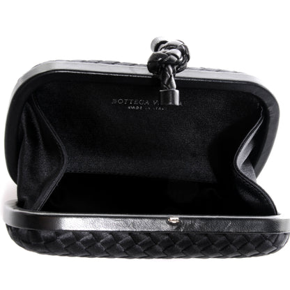 Bottega Veneta Satin Knot Clutch Nero Black 5 of 7