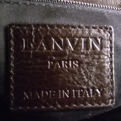 Lanvin Leather Structured Bag Brown 8 of 8