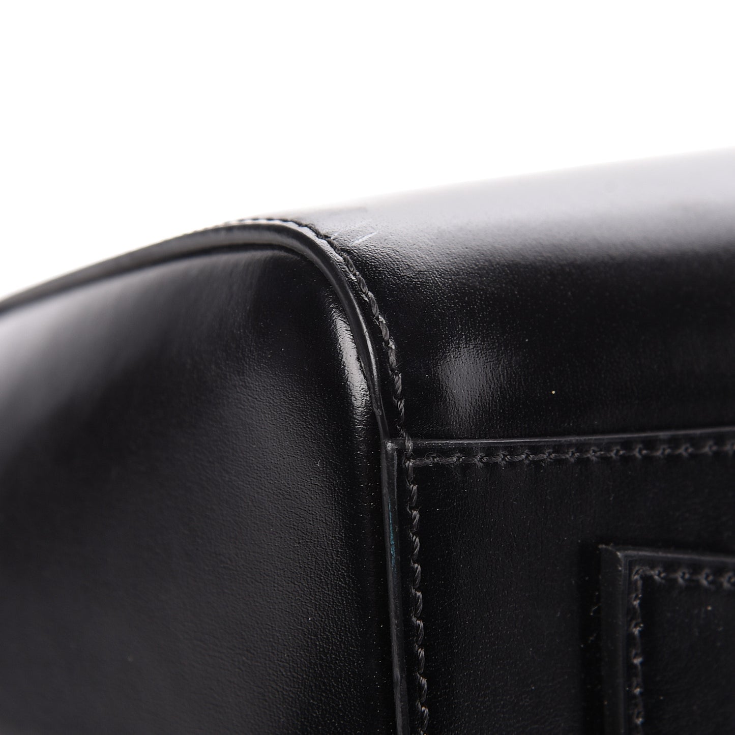 Shiny Lord Calfskin Small Antigona Black
