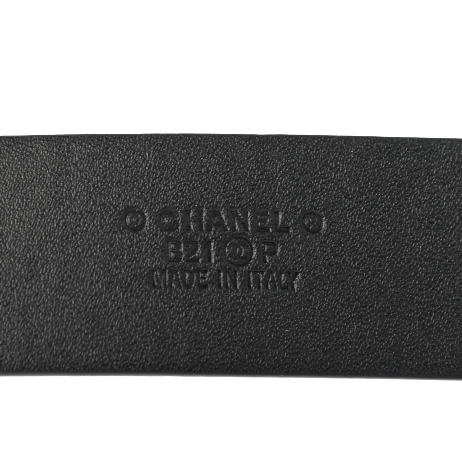 Chanel Calfskin CC Belt 85 34 Black 3 of 4