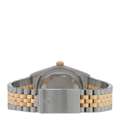Rolex Stainless Steel 18K Yellow Gold 36mm Oyster Perpetual Datejust Watch Champagne 16013 3 of 4