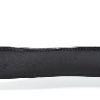 Hermes Box Togo Smile H Belt 80 Black Chocolate 6 of 6