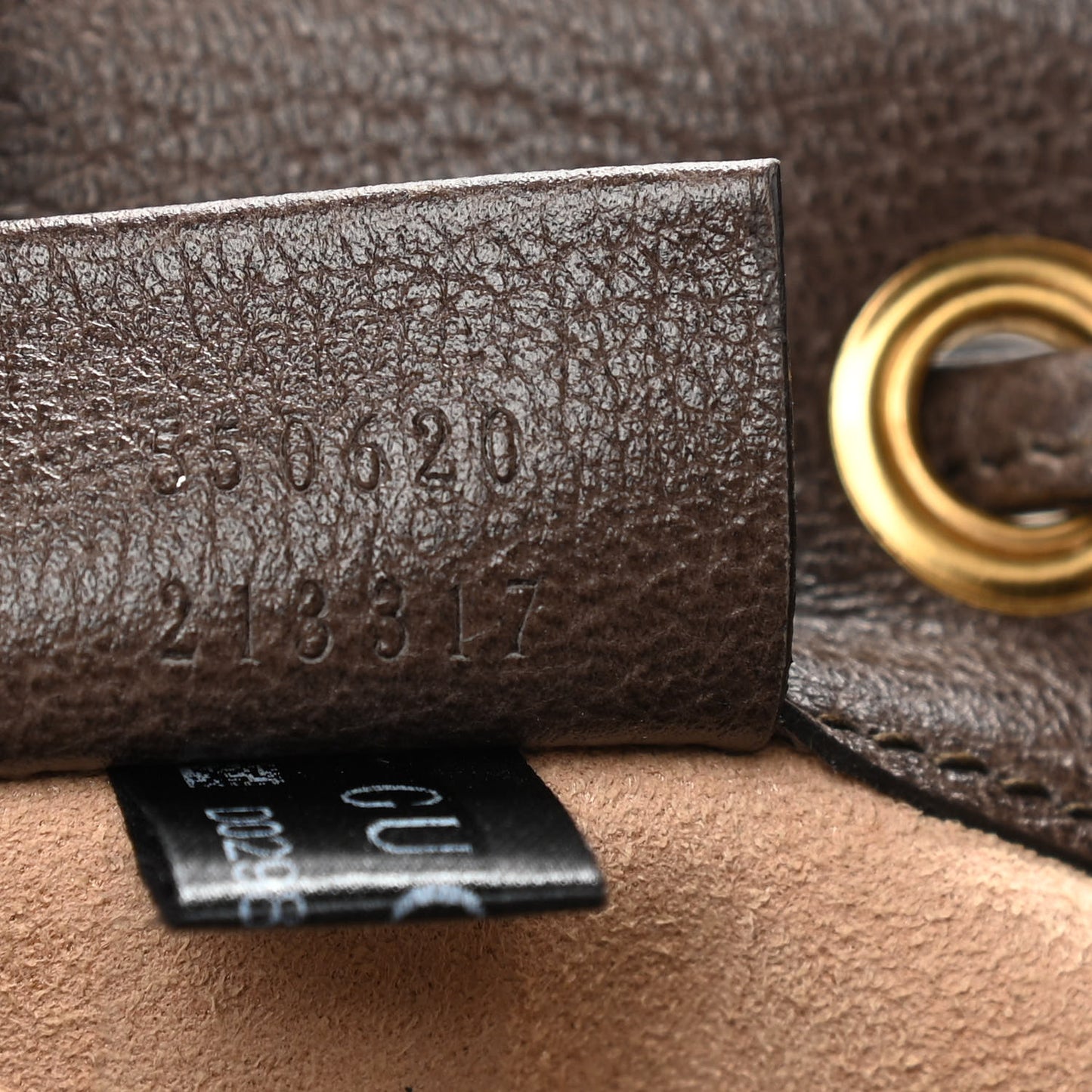 GG Supreme Monogram Web Mini Ophidia Bucket Bag Brown