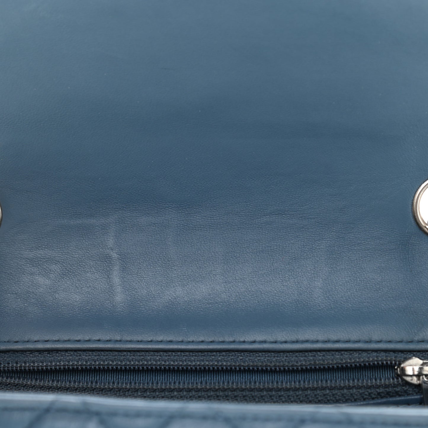 Lambskin Quilted Mini Square Flap Blue