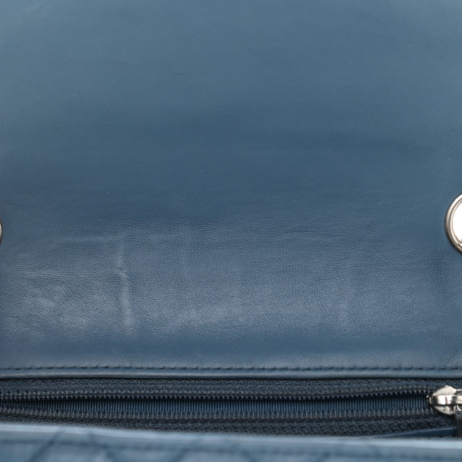 Chanel Lambskin Quilted Mini Square Flap Blue 10 of 11