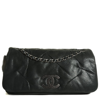 Chanel Iridescent Calfskin Glint Flap Black 1 of 7
