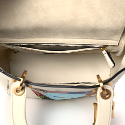 Christian Dior Calfskin Wheel of Fortune Medium Lady Dior Off White 5 of 17