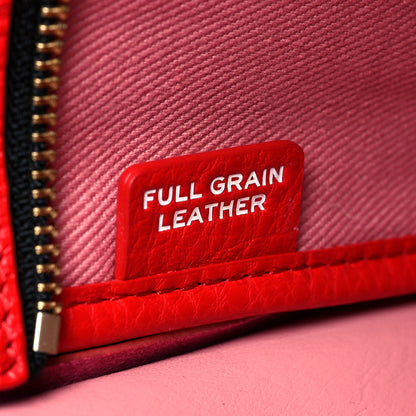 Marc Jacobs Grained Calfskin Small The Tote Bag Red 6 of 9