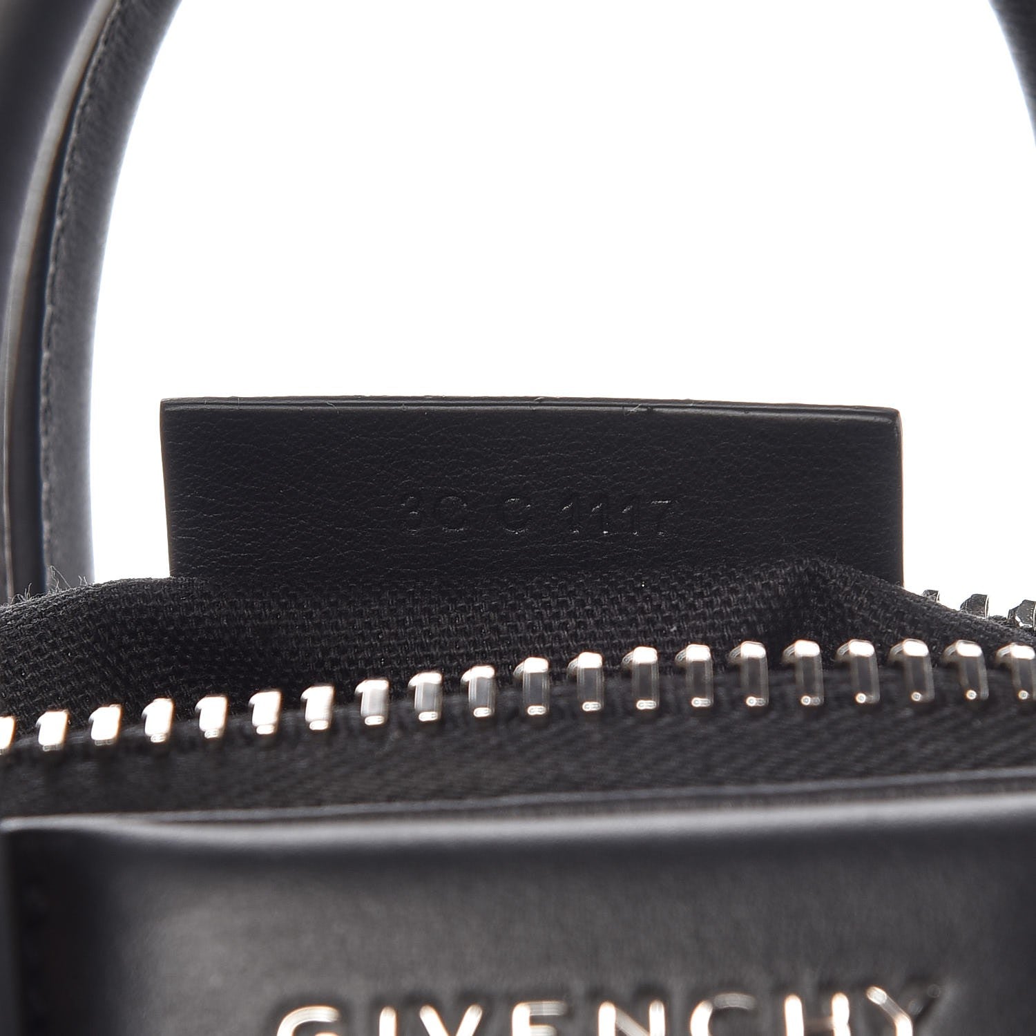 Givenchy Calfskin Suede Mini Studded Chevron Antigona Black 7 of 8