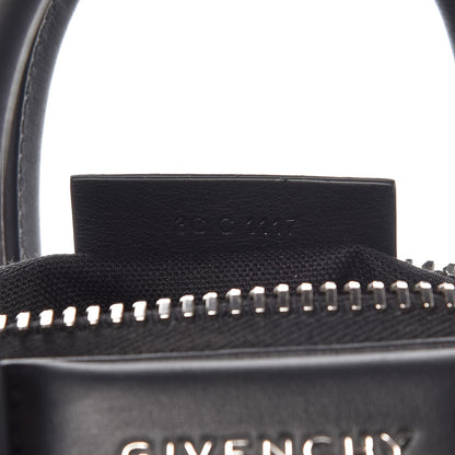 Givenchy Calfskin Suede Mini Studded Chevron Antigona Black 7 of 8