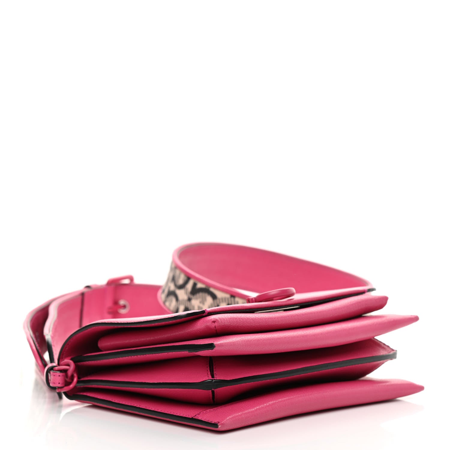 Salvatore Ferragamo Goatskin Gancini Crossbody Bag Fuxia 4 of 14