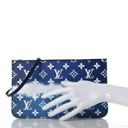 Louis Vuitton Monogram Escale Neverfull MM GM Pochette Blue 2 of 8
