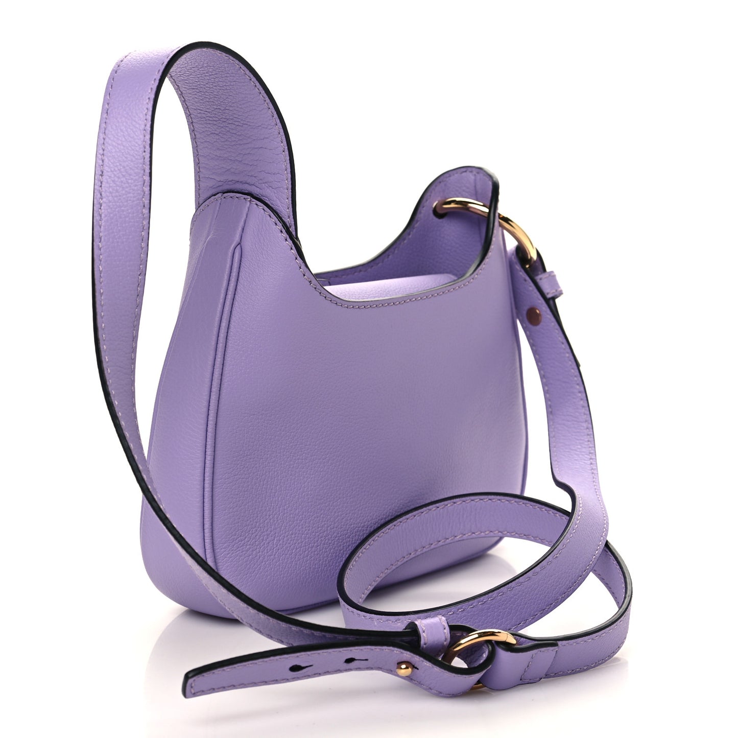Calfskin La Medusa Small Hobo Crossbody Lilac