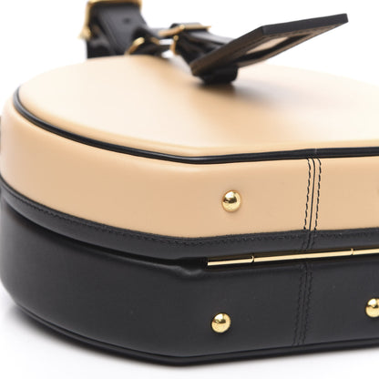 Louis Vuitton Calfskin Petite Boite Chapeau Black Beige 9 of 10