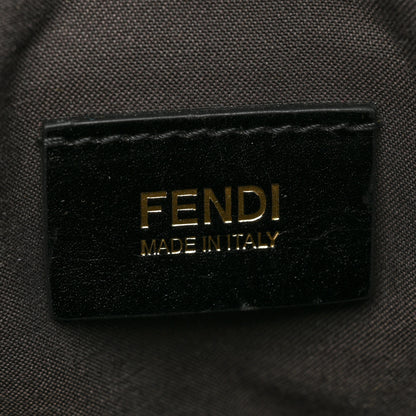 Fendi Zucca Laminata Mini Chef Star Shoulder Bag Black 6 of 9