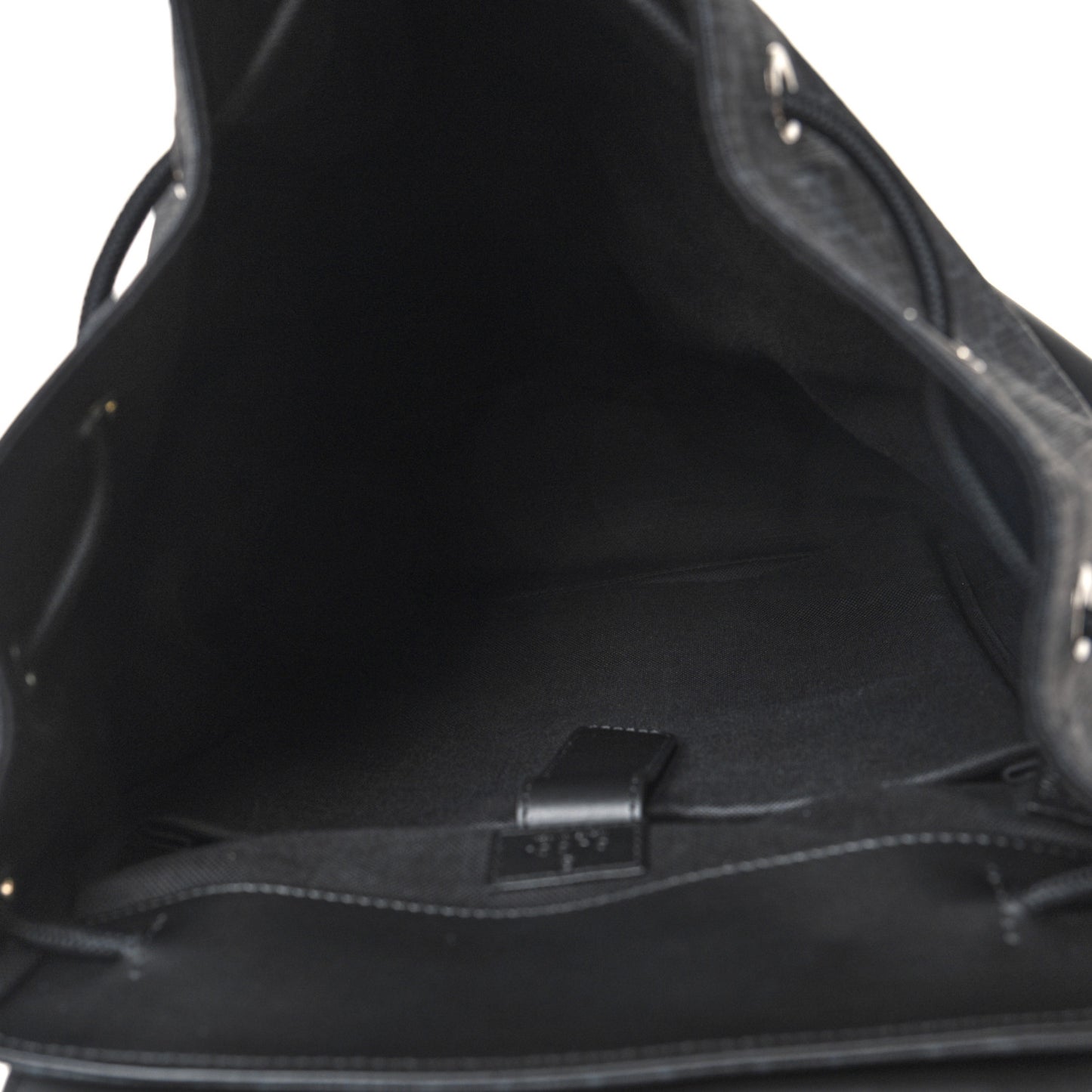 Soft GG Supreme Monogram Calfskin Web Double Buckle Backpack Black